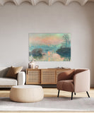 Claude Monet - Sun Setting on the Seine at Lavacourt