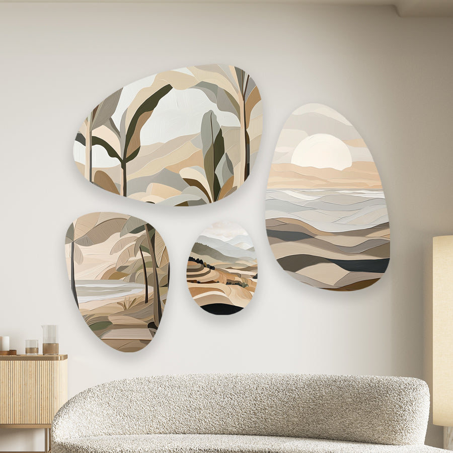 Wandeccoratie aziatisch organisch