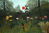 Henri Rousseau - Virgin Forest with Sunset