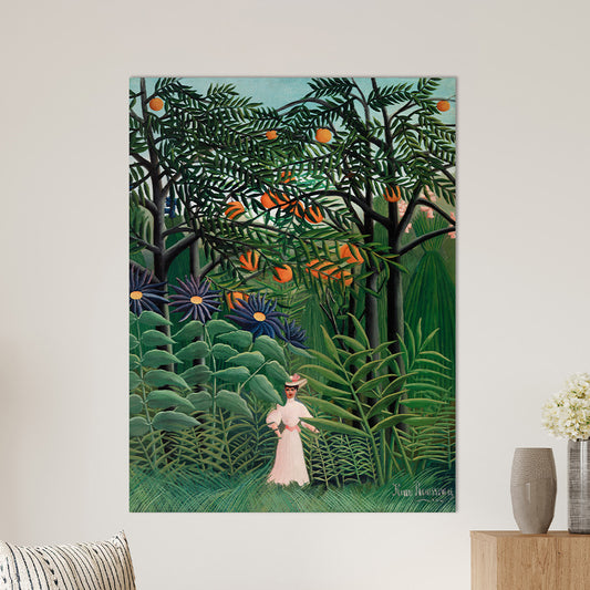 Henri Rousseau - Woman Walking in an Exotic Forest