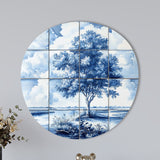 Delft Blue Tiles with Tree