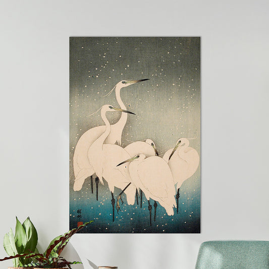 Ohara Koson - Group of Egrets
