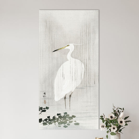 Ohara Koson - Egret in Rain