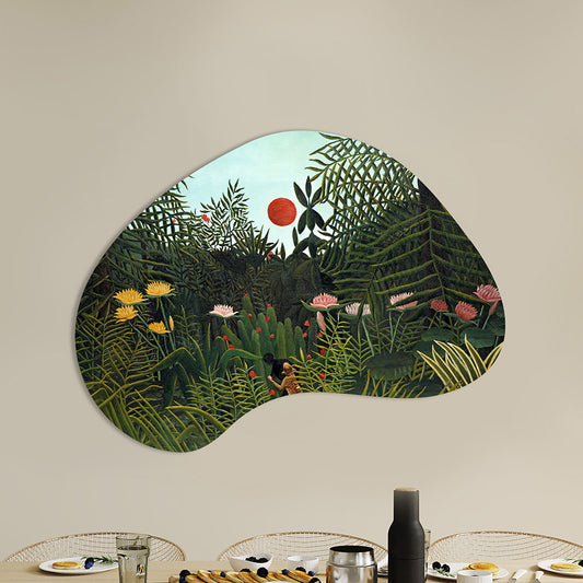 Henri Rousseau - Virgin Forest with Sunset