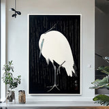Ohara Koson - Egret in the Rain