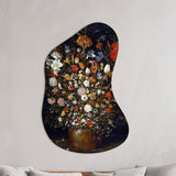 Flowers in a Wooden Barrel