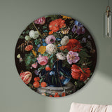 Tulips and Sunflower in Glass Vase